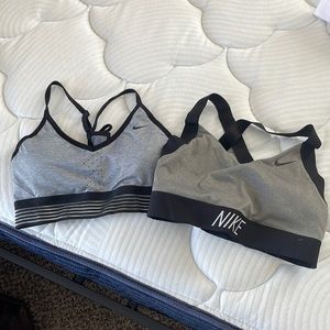Small Gray Nike Bras (Lot of 2)